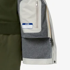 K-WAY Benny Bonded Jersey - Jackets - 3/4 Length - Man - Beige Lt New