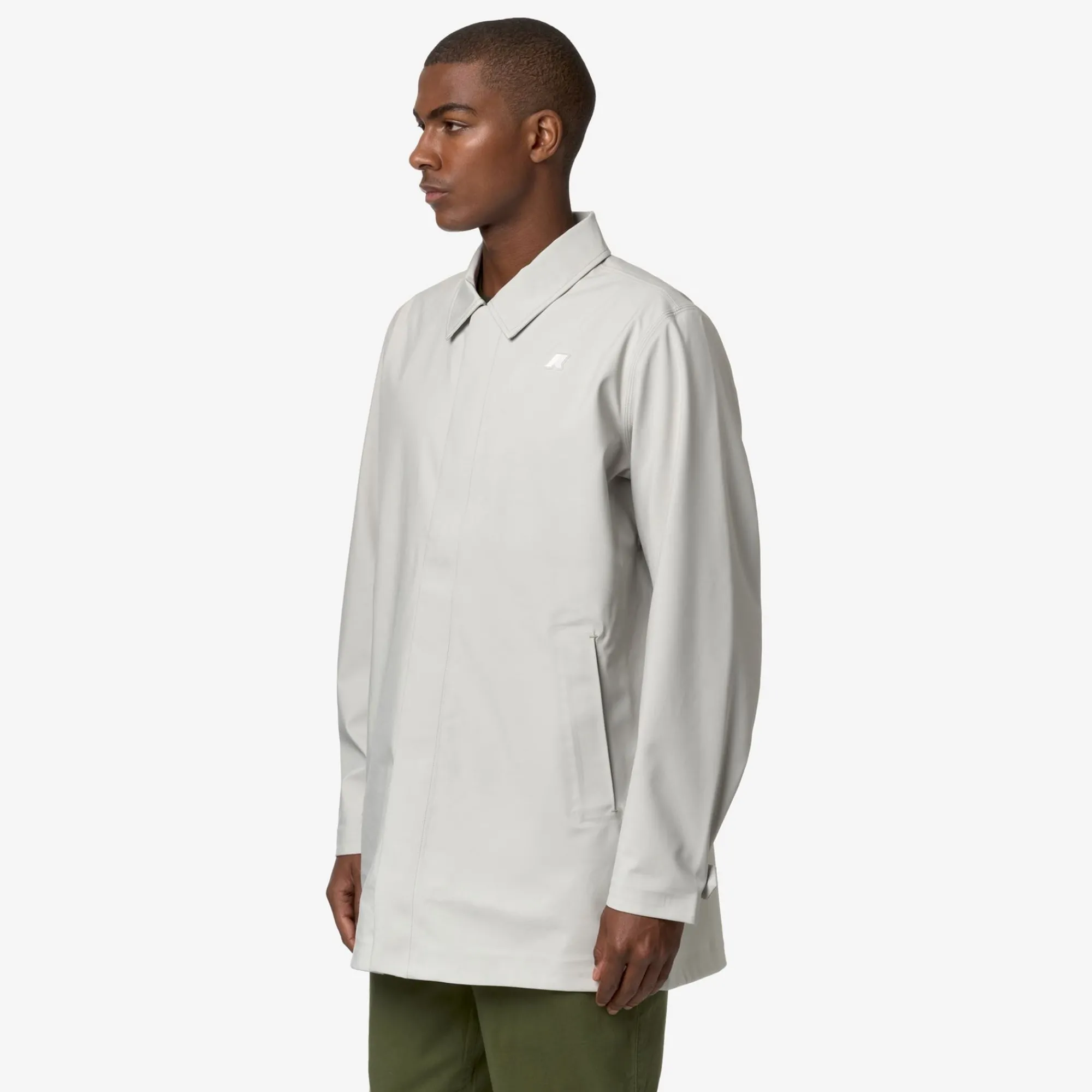 K-WAY Benny Bonded Jersey - Jackets - 3/4 Length - Man - Beige Lt New