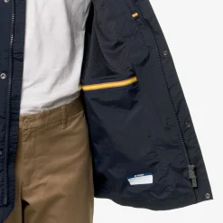 K-WAY Benny Ottoman - Jackets - 3/4 Length - Man - Blue Depth Store