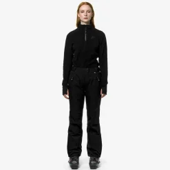 K-WAY Bonneval Micro Twill 2 Layers - Pants - Sport Trousers - Woman - Black Pure Best