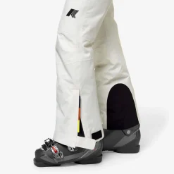 K-WAY Bonneval Micro Twill 2 Layers - Pants - Sport Trousers - Woman - White Gardenia Cheap