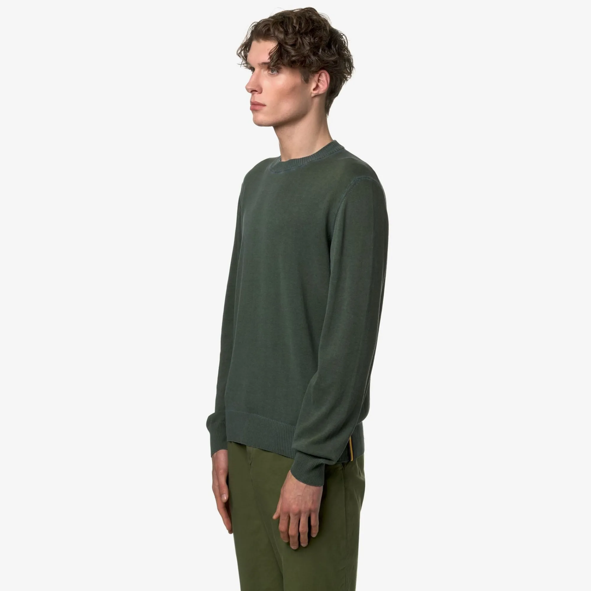 K-WAY Brou - Knitwear - Pullover - Man - Green A-Blue I Sale