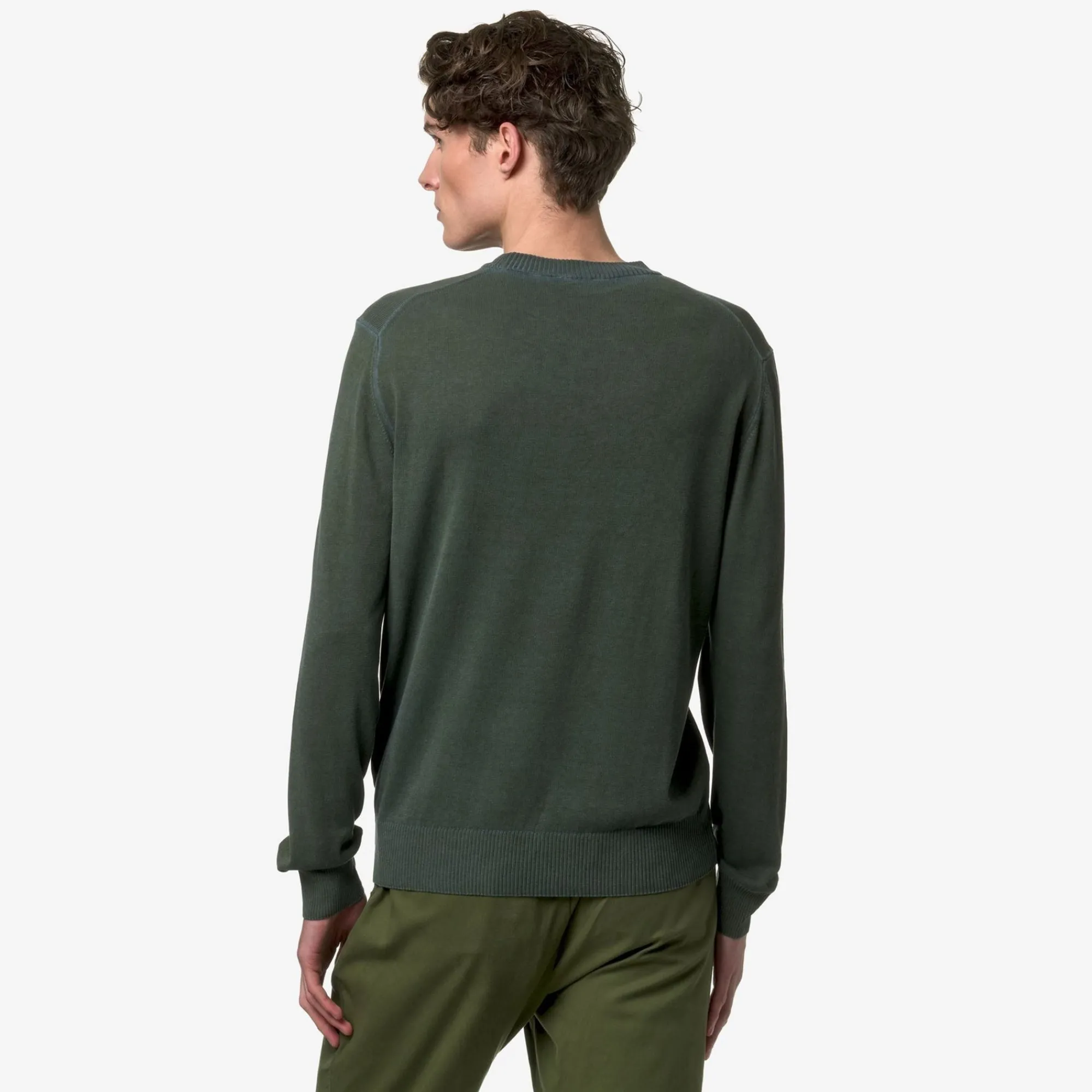 K-WAY Brou - Knitwear - Pullover - Man - Green A-Blue I Sale