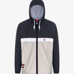 K-WAY Claude 1975 Hurricane - Jackets - Mid - Unisex - Blue Depth-Lt Beige Best