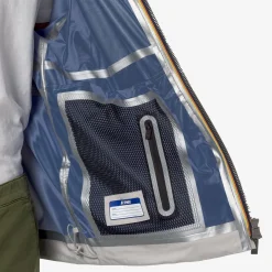 K-WAY Claudel Clean Look 3L - Jackets - Mid - Man - Beige L-Blue F Sale