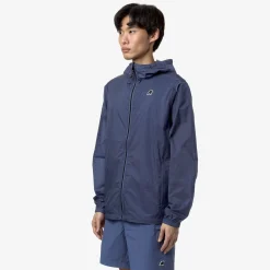K-WAY Cleon Nylon Ripstop - Jackets - Short - Unisex - Blue Fiord Ripstop Online