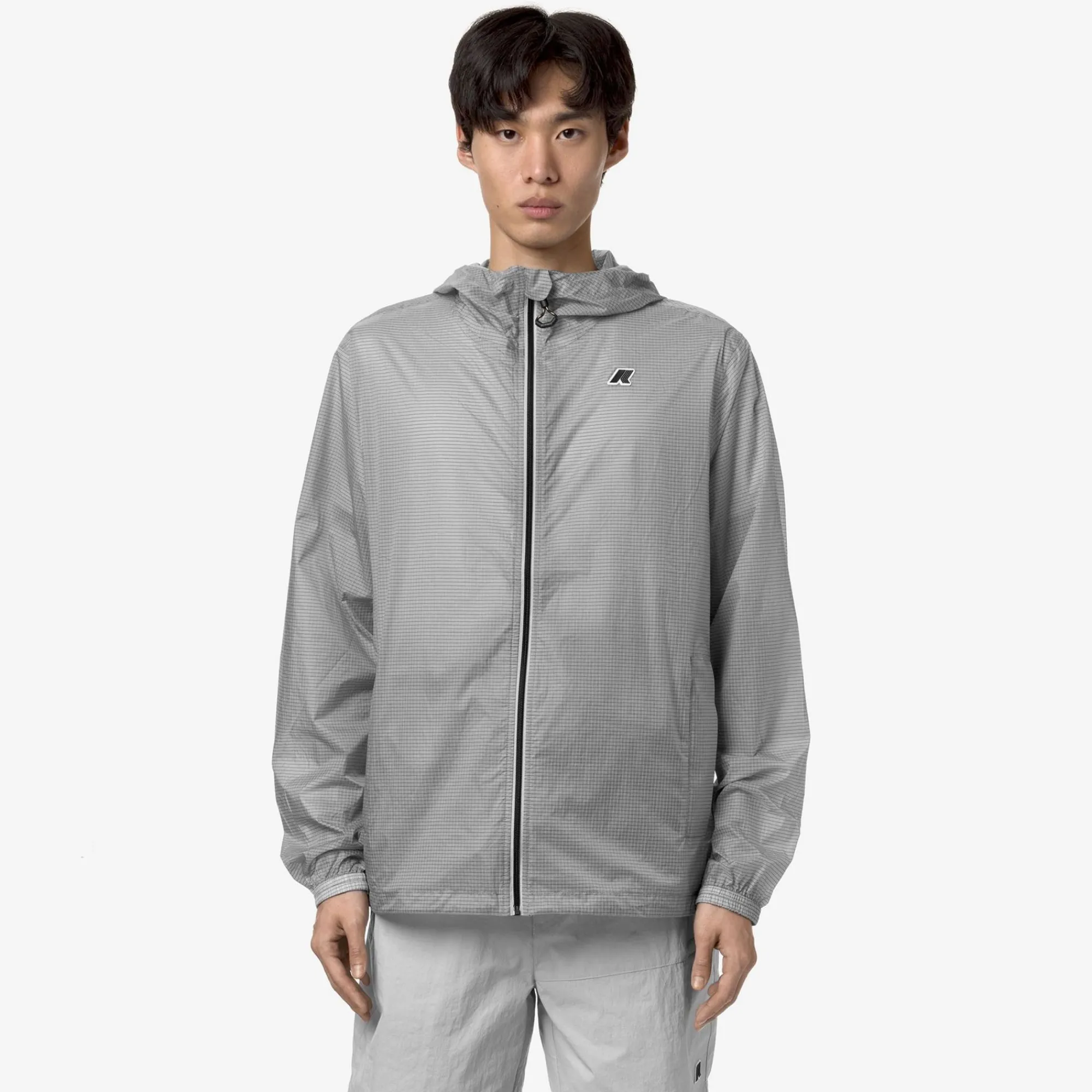 K-WAY Cleon Nylon Ripstop - Jackets - Short - Unisex - Grey Ash Ripstop Online