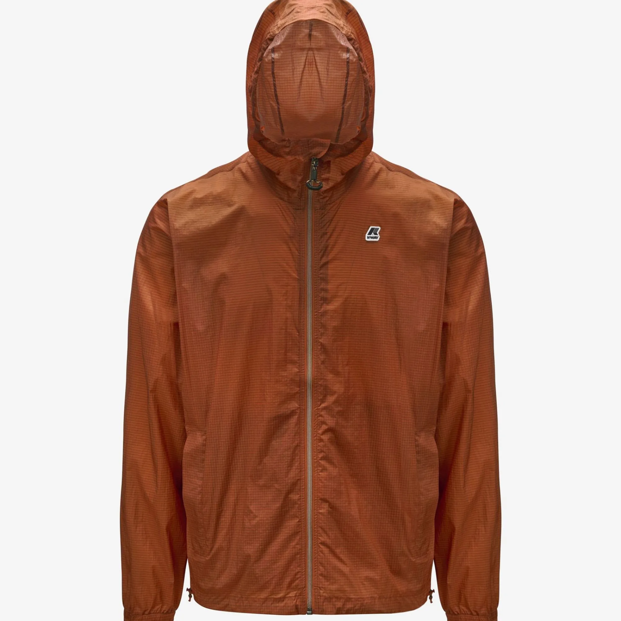 K-WAY Cleon Nylon Ripstop - Jackets - Short - Unisex - Orange Copper Ripstop Store
