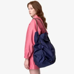 K-WAY Colinne - Bags - Shoulder Bag - Unisex - Blue Md Cobalt Shantung Clearance