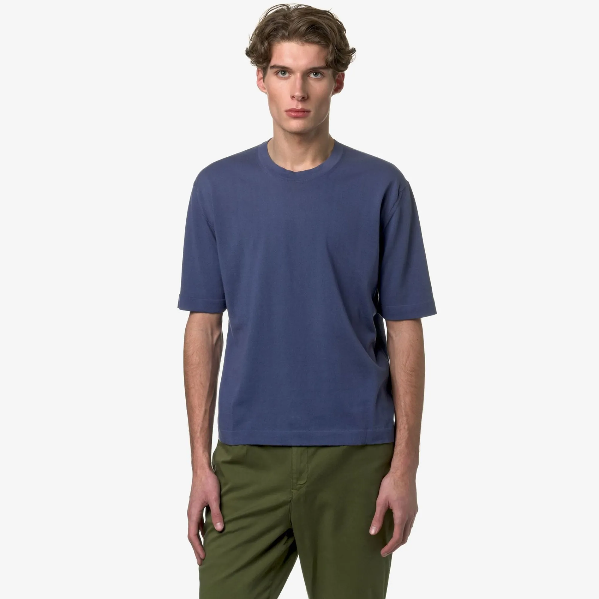 K-WAY Combe - Knitwear - Pullover - Man - Blue Indigo New