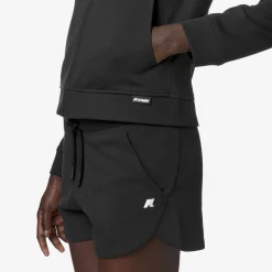 K-WAY Cyrielle Interlock - Fleece - Jacket - Woman - Black Pure Clearance