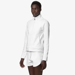 K-WAY Cyrielle Interlock - Fleece - Jacket - Woman - White Best