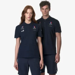 K-WAY Drosay Orient Express Team Ac - Polo Shirts - Polo - Unisex - Blue Dress Fashion