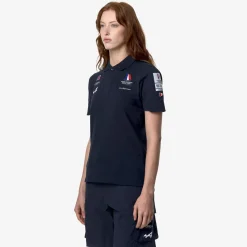 K-WAY Drosay Orient Express Team Ac - Polo Shirts - Polo - Unisex - Blue Dress Fashion