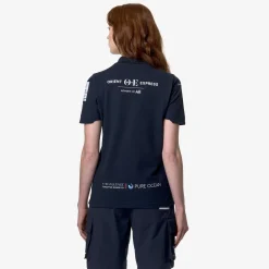 K-WAY Drosay Orient Express Team Ac - Polo Shirts - Polo - Unisex - Blue Dress Fashion