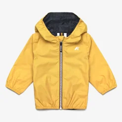 K-WAY E. Jake Plus.2 Reversible - Jackets - Short - Kid Unisex - Yellow Mimosa-Blue Depth Store