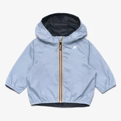 K-WAY E. Jake Plus.2 Reversible - Jackets - Short - Kid Unisex - Azure Blizzard-Blue Depth Discount