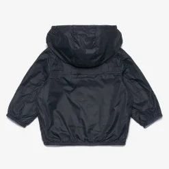 K-WAY E. Jake Plus.2 Reversible - Jackets - Short - Kid Unisex - Azure Blizzard-Blue Depth Discount