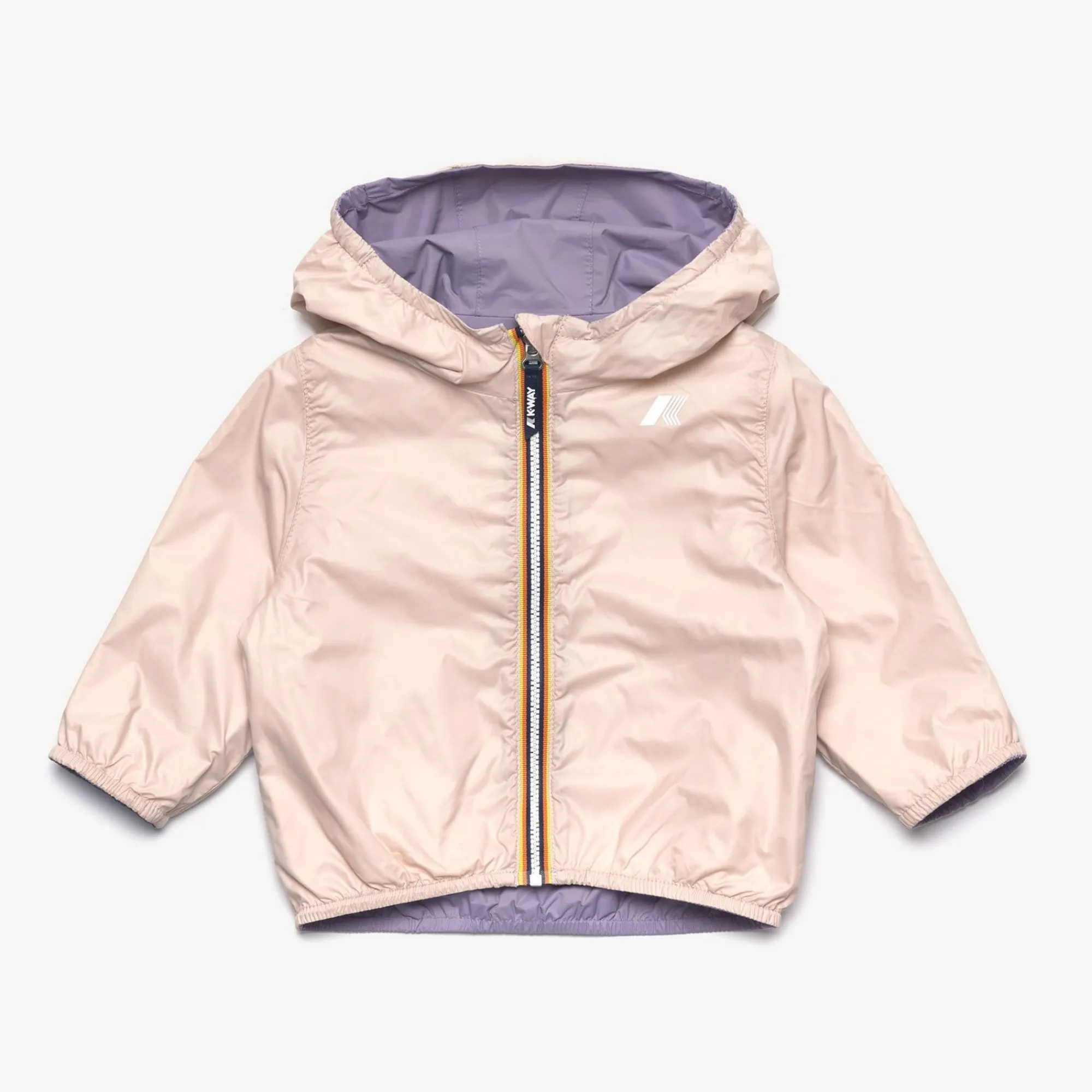 K-WAY E. Jake Plus.2 Reversible - Jackets - Short - Kid Unisex - Violet Glicine-Pink Gardenia Outlet