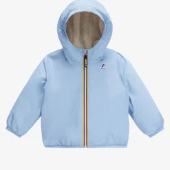 K-WAY E. Le Vrai 3.0Claudine Orsetto - Jackets - Mid - Kid Unisex - Ecru-Azure Lt Marine Clearance