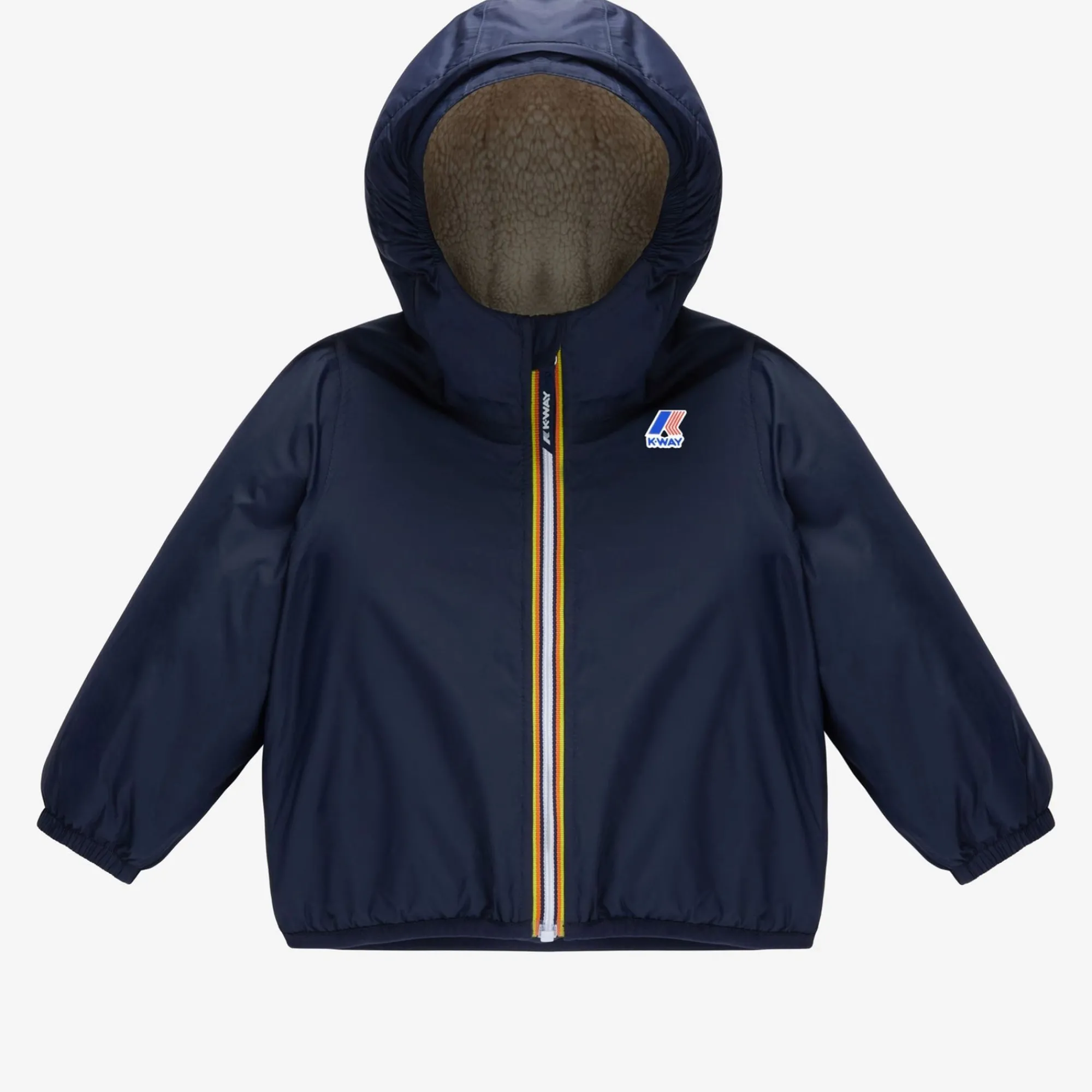 K-WAY E. Le Vrai 3.0Claudine Orsetto - Jackets - Mid - Kid Unisex - Ecru-Blue Depht Cheap