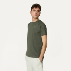 K-WAY Edwing - T-Shirtstop - T-Shirt - Man - Green Blackish Hot
