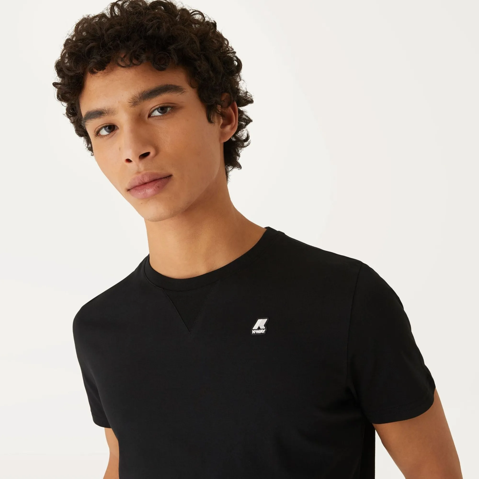 K-WAY Edwing Round Sleeves Three Pack - T-Shirtstop - T-Shirt - Man - White Milk-Grey Mid-Black Pure Hot