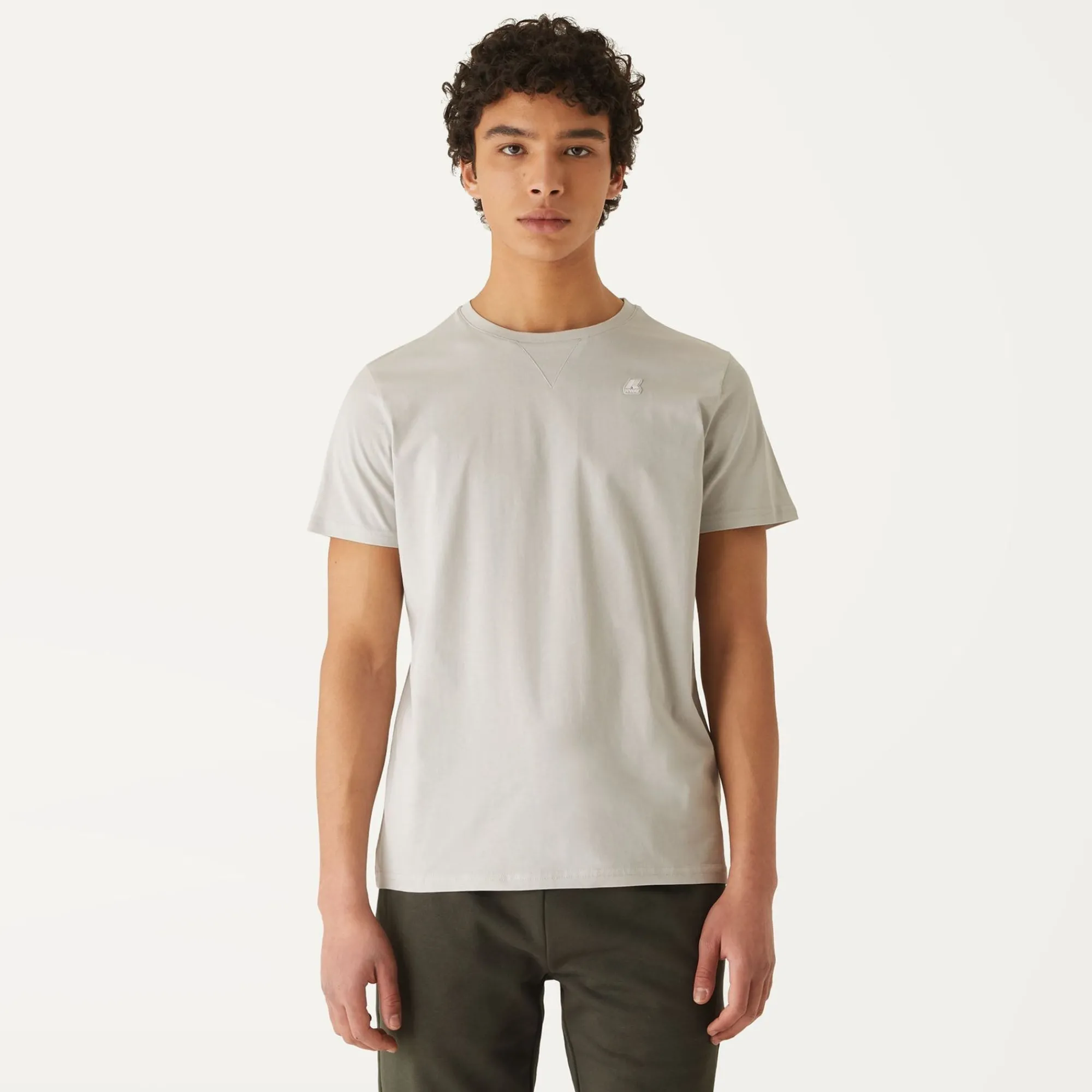 K-WAY Edwing Round Sleeves Three Pack - T-Shirtstop - T-Shirt - Man - White Milk-Grey Mid-Black Pure Hot