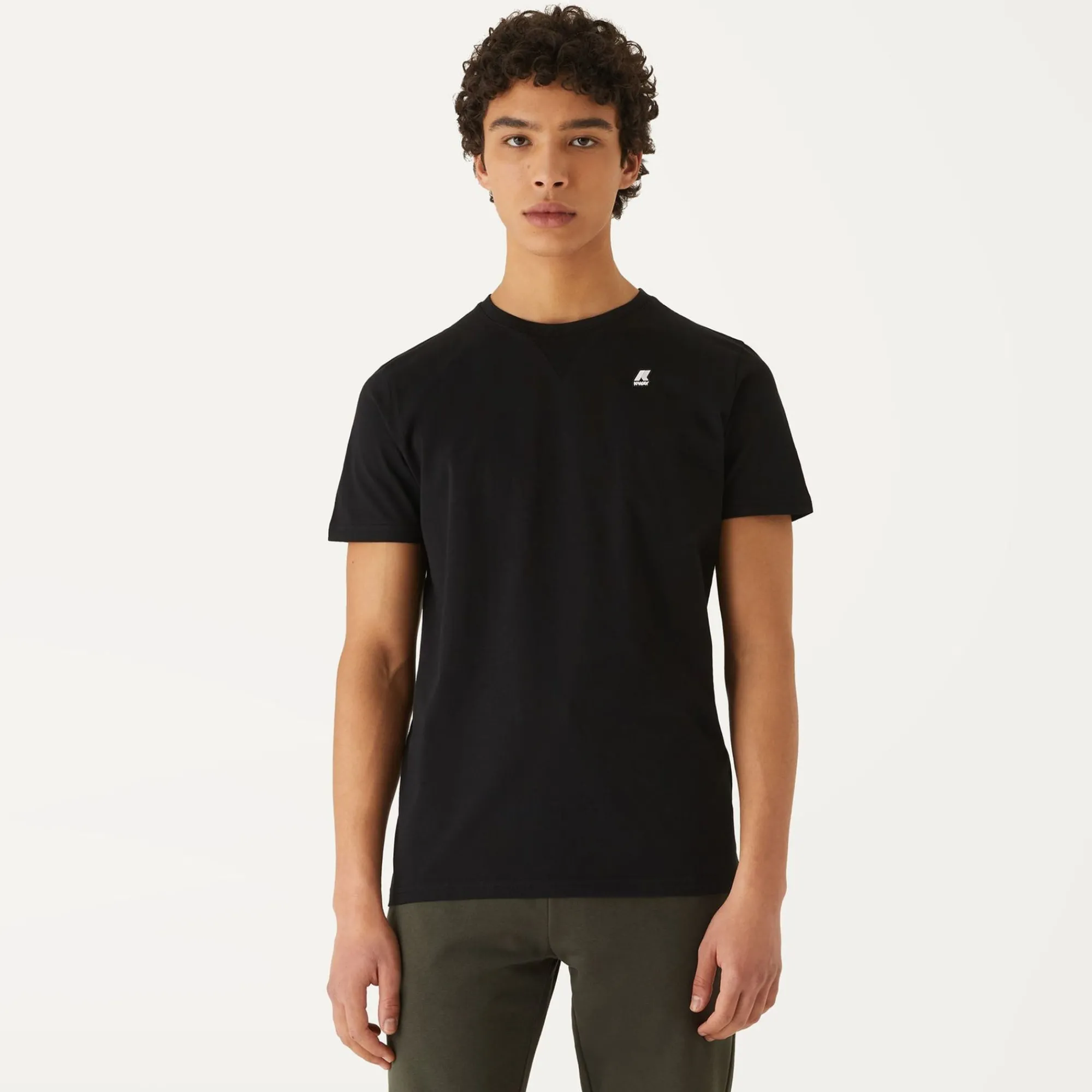 K-WAY Edwing Round Sleeves Three Pack - T-Shirtstop - T-Shirt - Man - White Milk-Grey Mid-Black Pure Hot