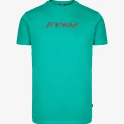 K-WAY Elliot 3D Stripes Logo - T-Shirtstop - T-Shirt - Man - Green Cheap