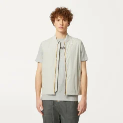 K-WAY Elliot 3D Stripes Logo - T-Shirtstop - T-Shirt - Man - Grey Mel Best