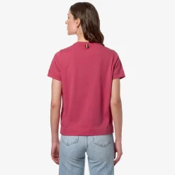 K-WAY Emel Jersey - T-Shirtstop - T-Shirt - Woman - Dk Pink Fashion