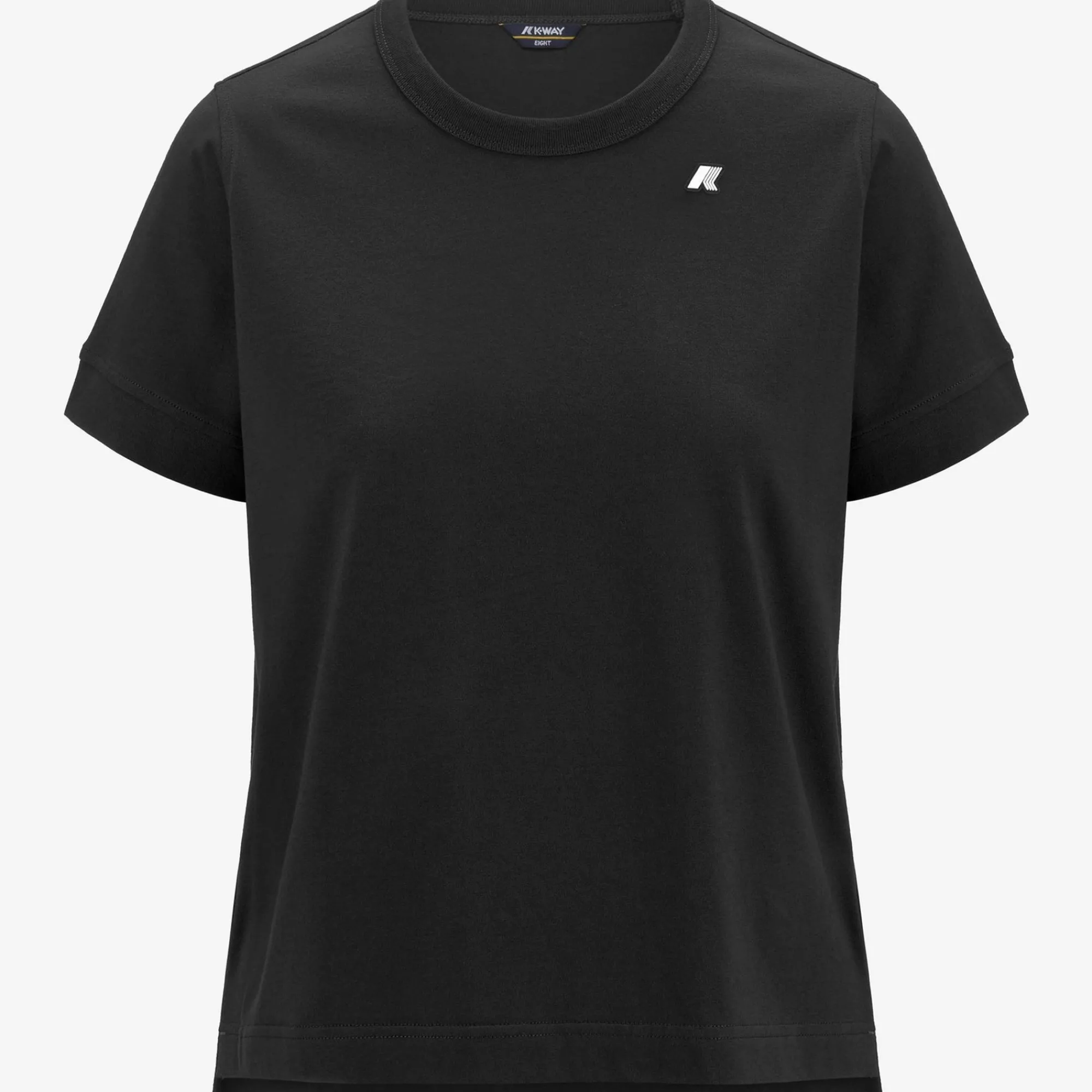 K-WAY Emel Jersey - T-Shirtstop - T-Shirt - Woman - Black Pure New