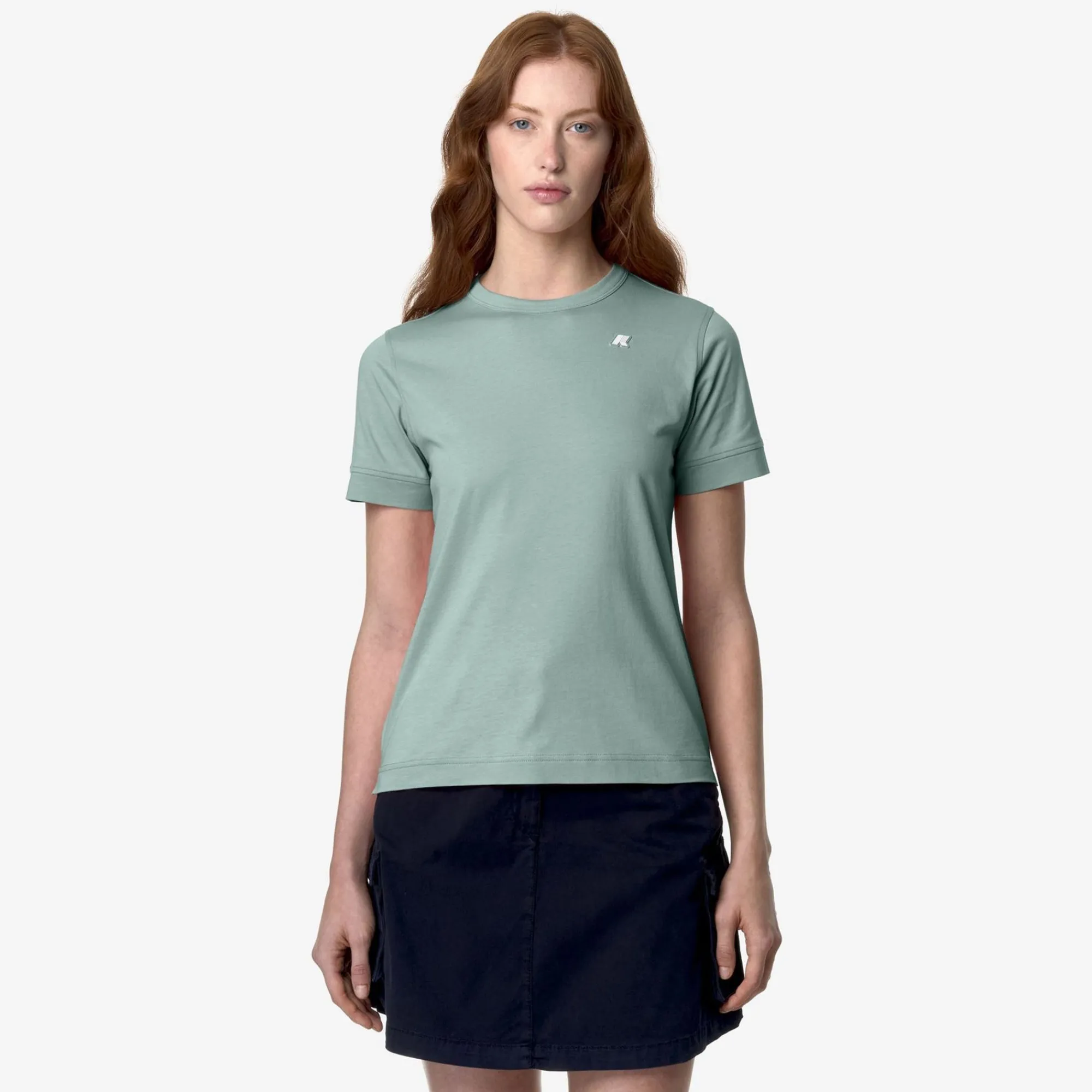 K-WAY Emel Jersey - T-Shirtstop - T-Shirt - Woman - Green Mold Best