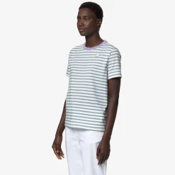 K-WAY Emeli Stripes - T-Shirtstop - T-Shirt - Woman - White-Green M-Violet G Sale