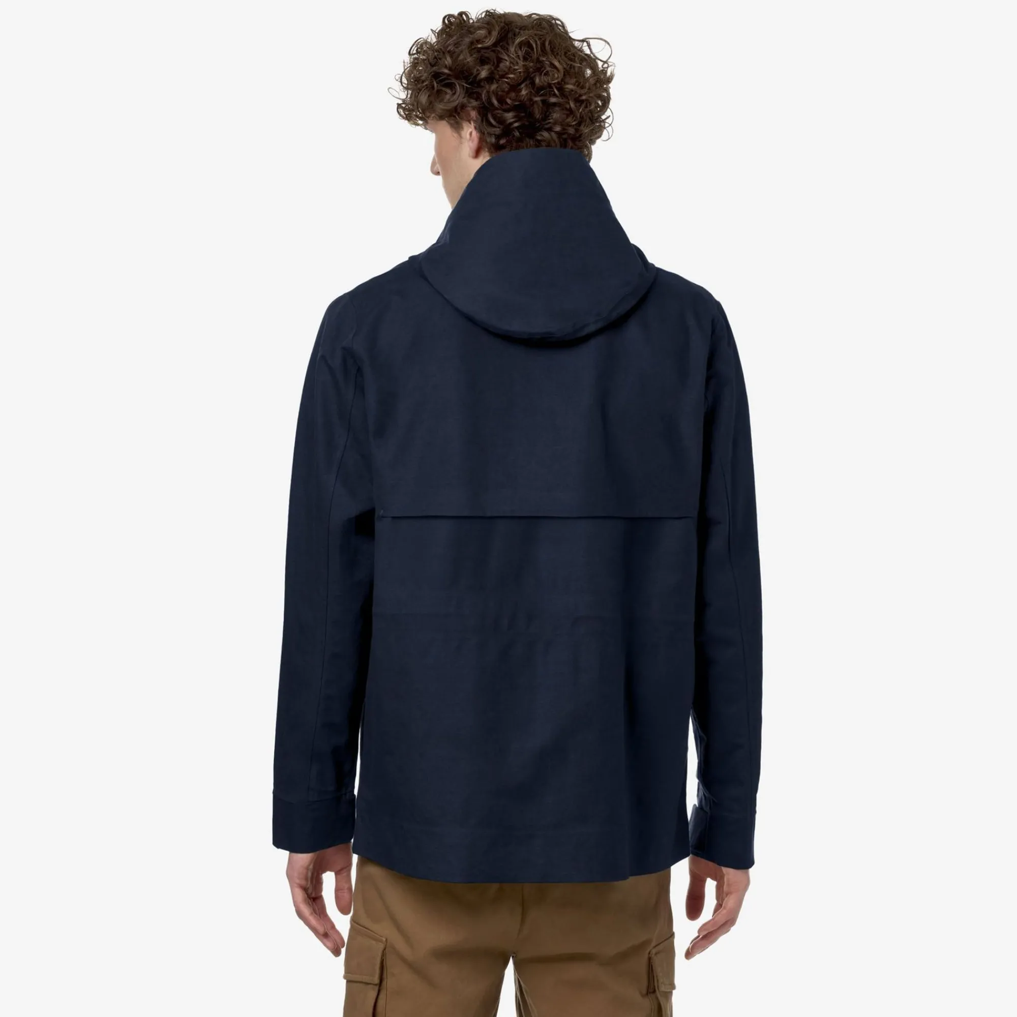 K-WAY Erhal Linen Blend 2L - Jackets - Mid - Man - Blue Depth-Silver Hot