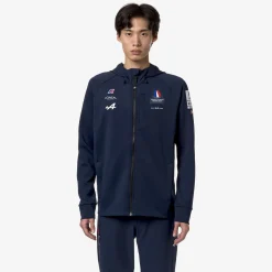 K-WAY Etaples Orient Express Team Ac - Fleece - Jacket - Unisex - Blue Dress Clearance