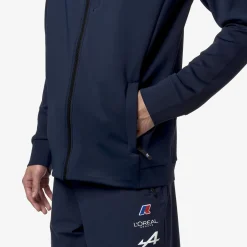 K-WAY Etaples Orient Express Team Ac - Fleece - Jacket - Unisex - Blue Dress Discount