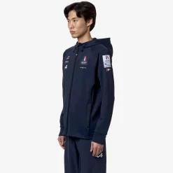 K-WAY Etaples Orient Express Team Ac - Fleece - Jacket - Unisex - Blue Dress Discount