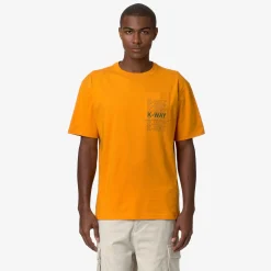 K-WAY Fantome Lettering - T-Shirtstop - T-Shirt - Man - Orange Md-Green Cypress Cheap