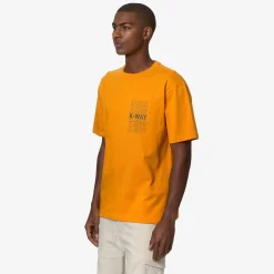 K-WAY Fantome Lettering - T-Shirtstop - T-Shirt - Man - Orange Md-Green Cypress Cheap