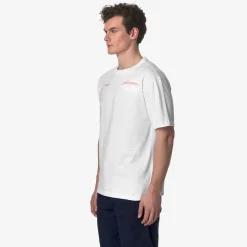 K-WAY Fantome Lettering - Pocket - T-Shirtstop - T-Shirt - Man - White-Orange Md Sale