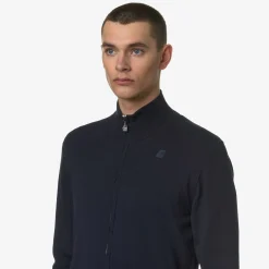 K-WAY Finny Cotton Ps - Knitwear - Pullover - Man - Blue Depth Hot