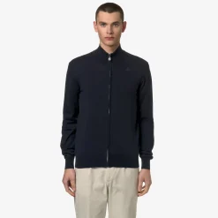 K-WAY Finny Cotton Ps - Knitwear - Pullover - Man - Blue Depth Hot