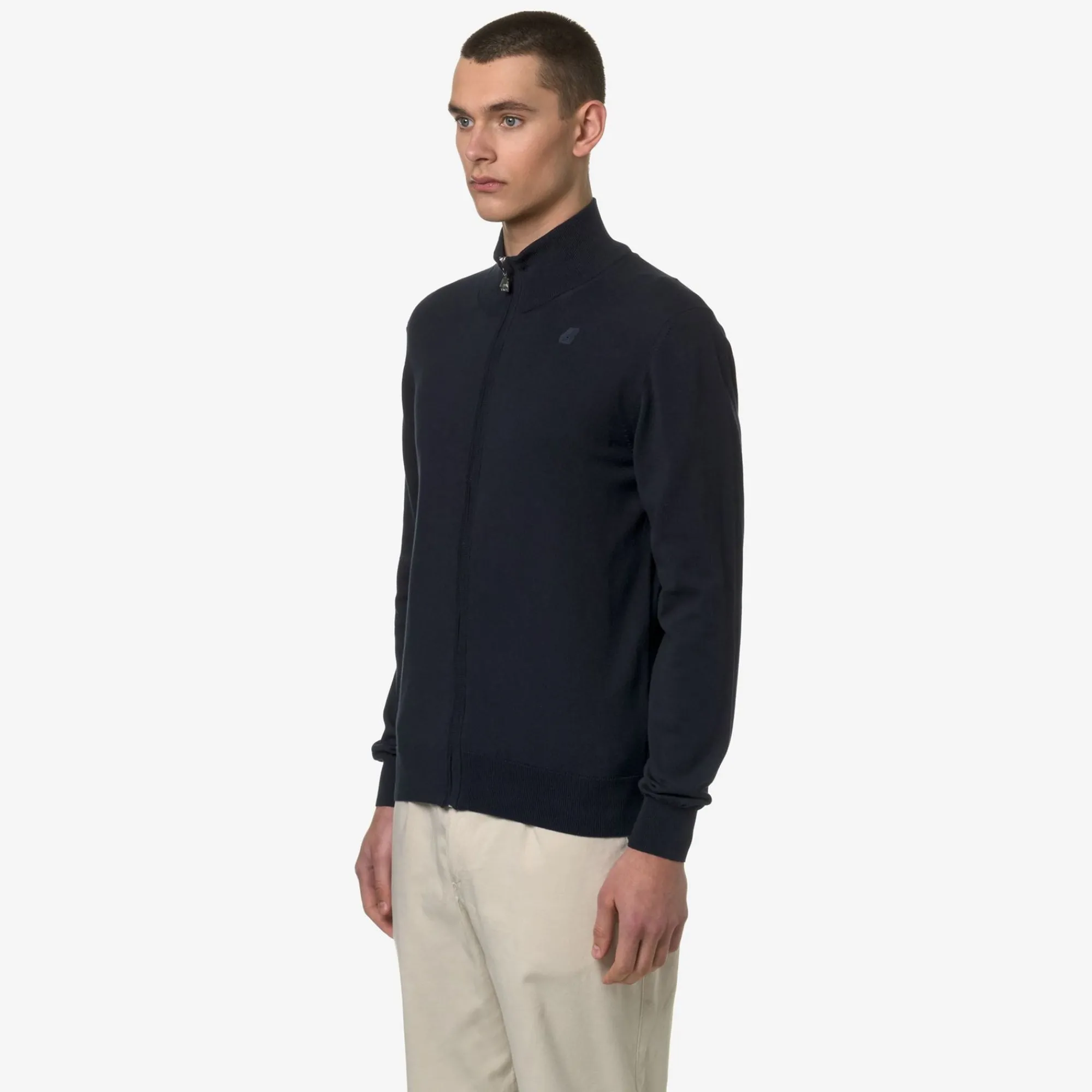 K-WAY Finny Cotton Ps - Knitwear - Pullover - Man - Blue Depth Hot