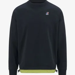 K-WAY Florentin Nylon Pc - Fleece - Jumper - Unisex - Blue Depth-Green Celery Flash Sale