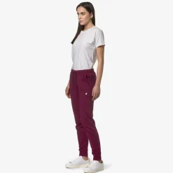 K-WAY Ginevra - Pants - Sport Trousers - Woman - Red Dk Hot