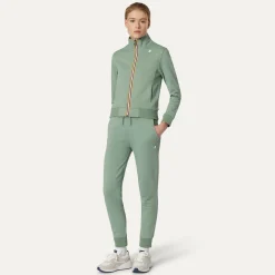 K-WAY Ginevra - Pants - Sport Trousers - Woman - Green Fjord Cheap
