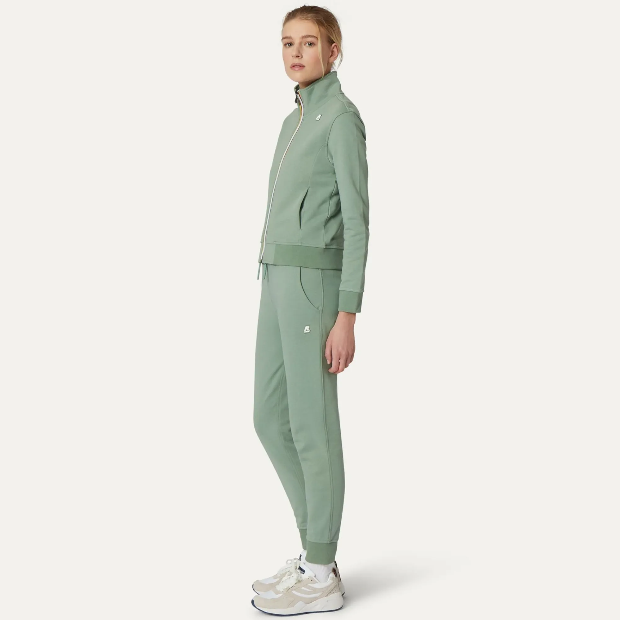 K-WAY Ginevra - Pants - Sport Trousers - Woman - Green Fjord Cheap