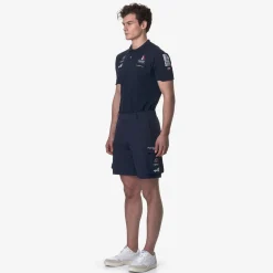 K-WAY Greges Orient Express Team Ac - Shorts - Cargo - Unisex - Blue Dress New